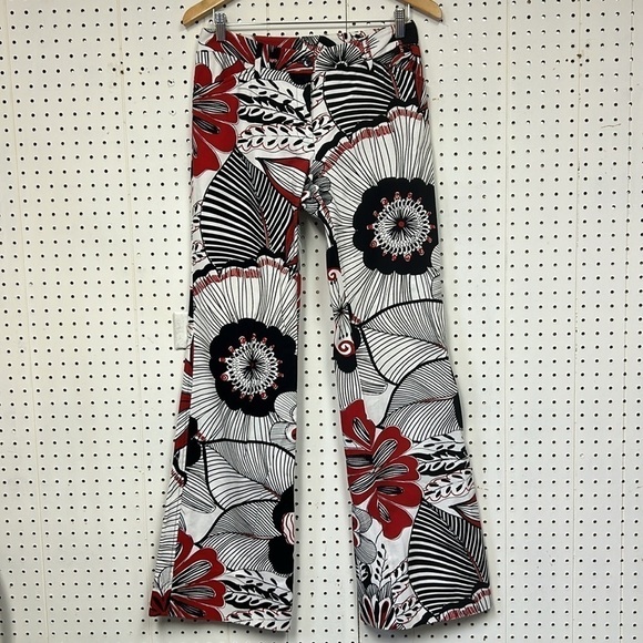 Dolce & Gabbana Floral Print Wide Leg Jeans - Picture 6 of 6